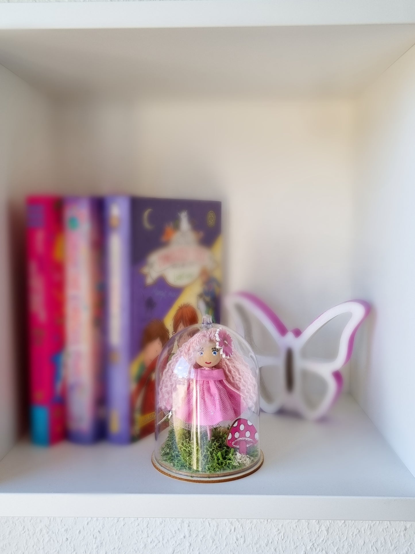 Pink Fairy Doll in Dome