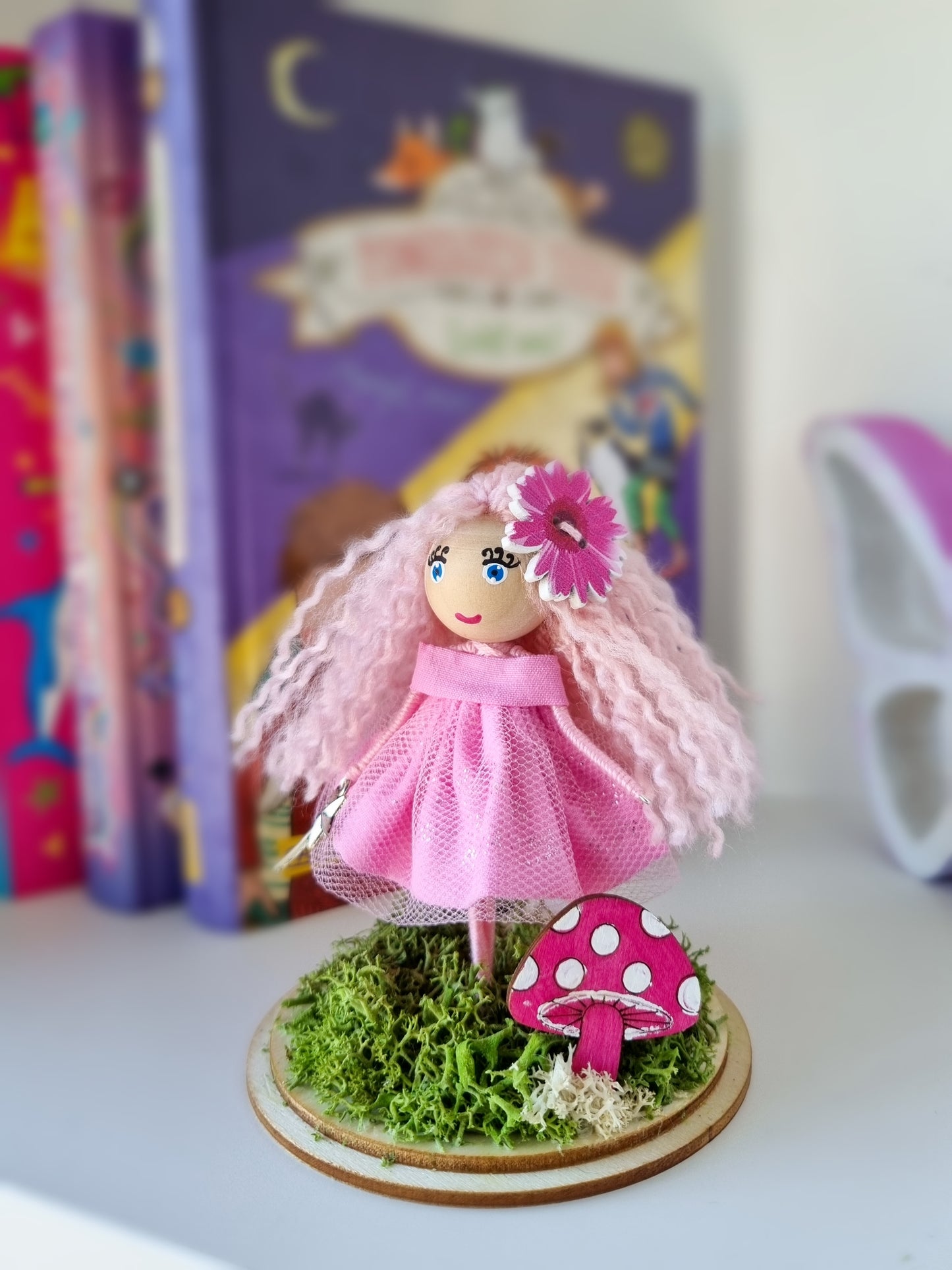 Pink Fairy Doll in Dome