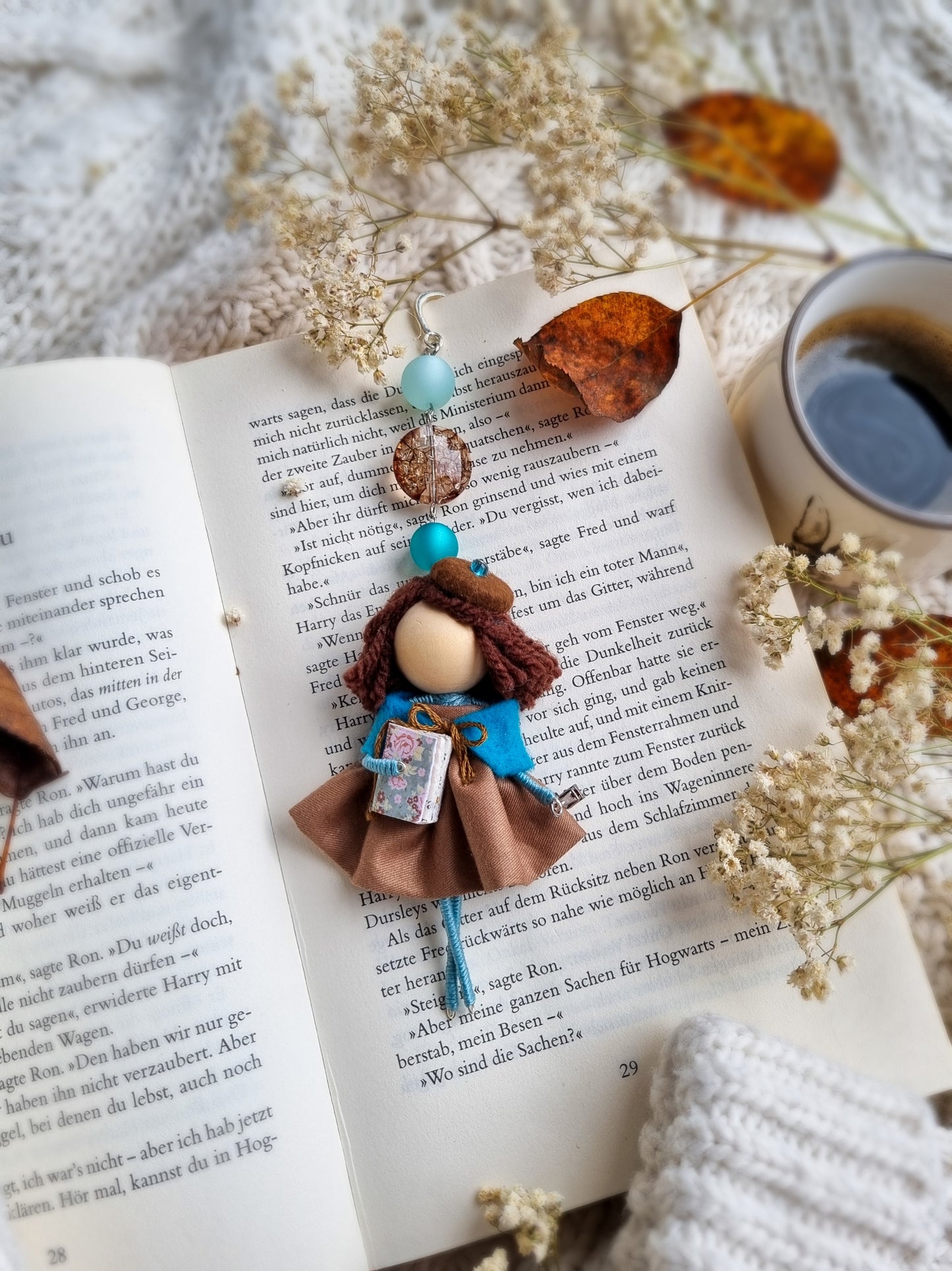 From Paris With Love - Handmade Bookmark Doll