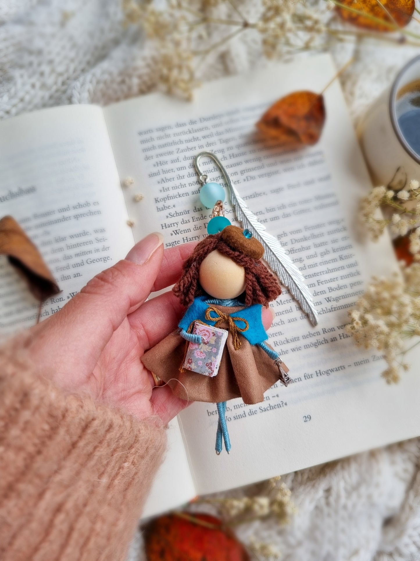 From Paris With Love - Handmade Bookmark Doll